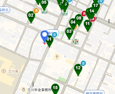 サロン近所駐車場